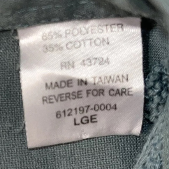 CLASSICS by Palmland GREEN cable knit COLLARED SHIRT Henley DAD GRANDPA VINTAGE - Picture 4 of 13